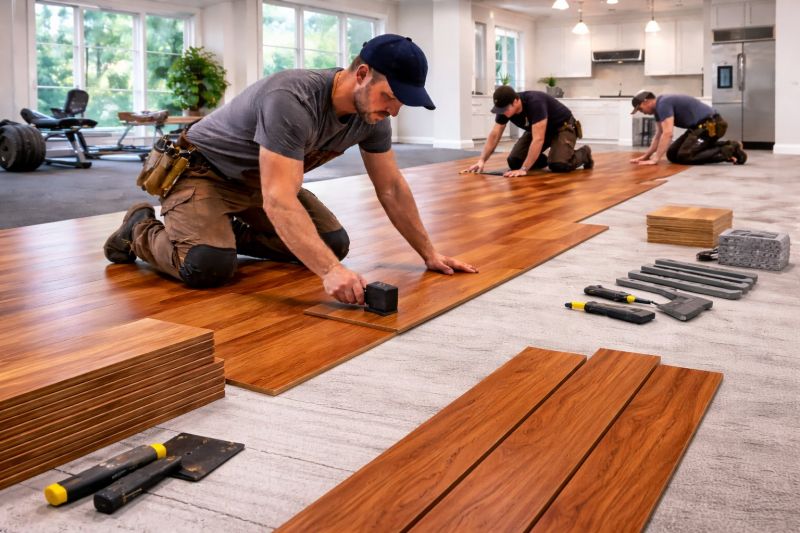 Cherry Floor Installation in New York, NY