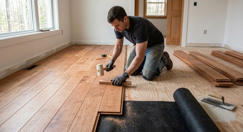 Cherry Floor Installation in Oakland Gardens, NY