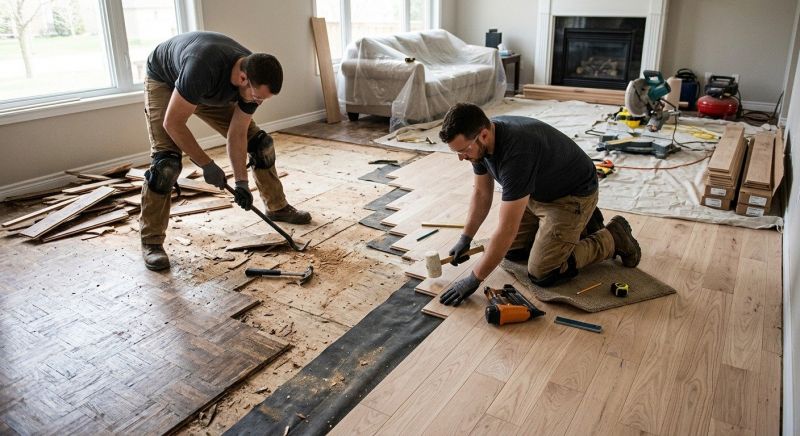 Hardwood Floor Installation in Bergenfield, NJ