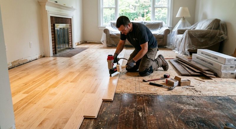 Maple Flooring Installation in Flushing, NY
