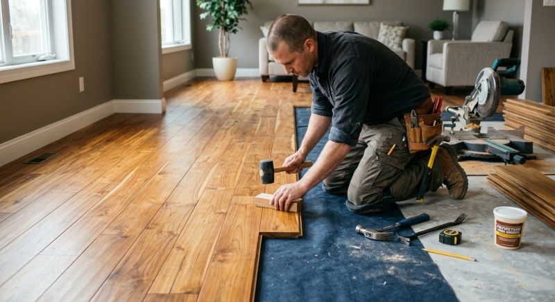 Teak Flooring Installation in Jersey City, NJ