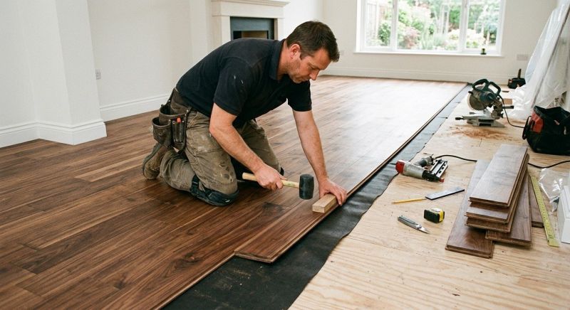 Walnut Flooring Installation in Jersey City, NJ