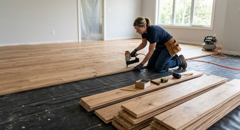 Walnut Flooring Installation in Jersey City, NJ