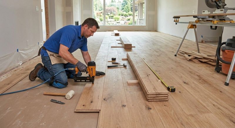 Wide Plank Floor Installation in Jersey City, NJ